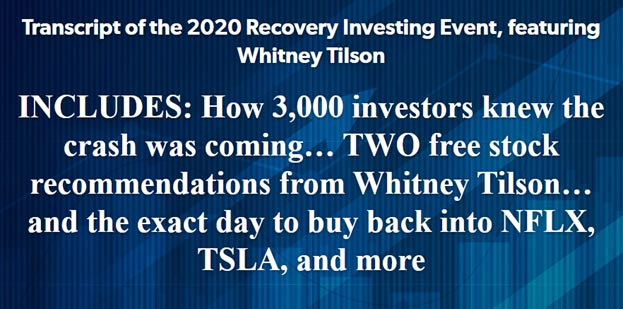 About the 2020 Recovery Investing Event